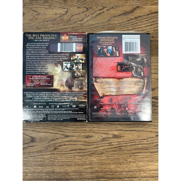 Pirates Of The Caribbean 2-Disc DVD Set At Worlds End & Curse Of The Black Pearl - Picture 3 of 3